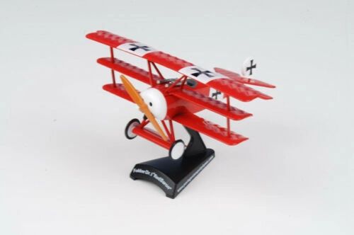 Postage Stamp Planes, Von Richthoffen's plane. Red Baron triplane 1/100th scale Boxed
