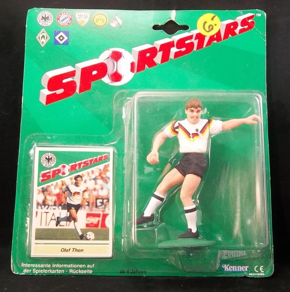 Sportstars Soccer action figure Olaf Thon and collectible card