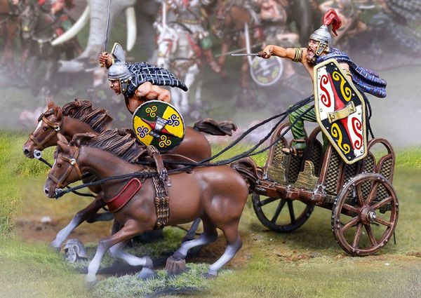 The COLLECTORS SHOWCASE, CS01088, 54mm Barbarian King Chariot
