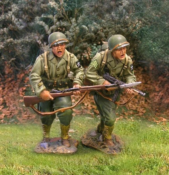 THE COLLECTORS SHOWCASE, CS00583, 1/30th, US Infantry Advancing