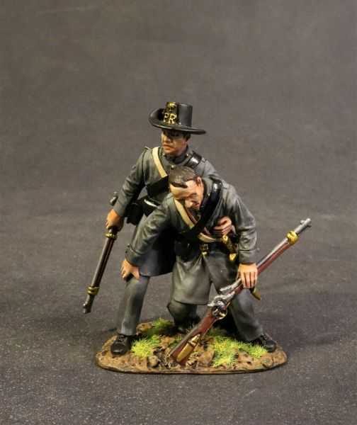 John Jenkins Designs, CSPR-14, ACW, 1/30th, Palemetto Riflemen wounded (2 pcs)