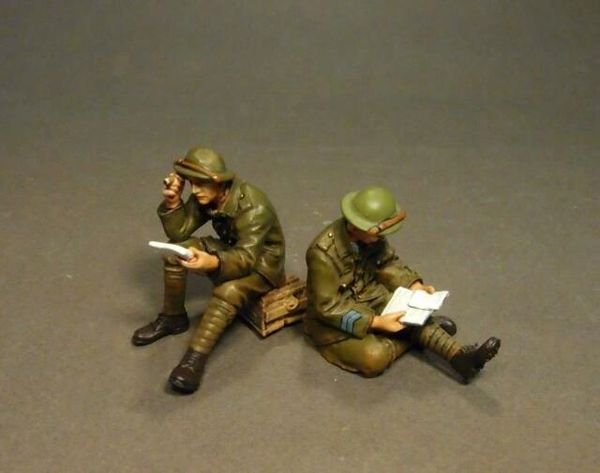John Jenkins Designs, GWB-26, WW1, 1/30th, British War Poets And Letters Home (2 pcs)