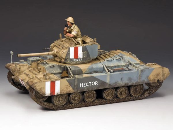 KING AND COUNTRY, EA078, 1/30, Mk III Valentine Tank, WW2 British Eighth Army (BOXED)