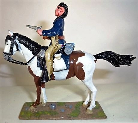 Quartermaster Corp, INDIAN 1, 1/32, U S Cavalry Indian Scout on Pinto Horse, 1870's, (Unboxed)