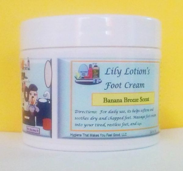 Lily Lotion's Banana Breeze Foot Creme