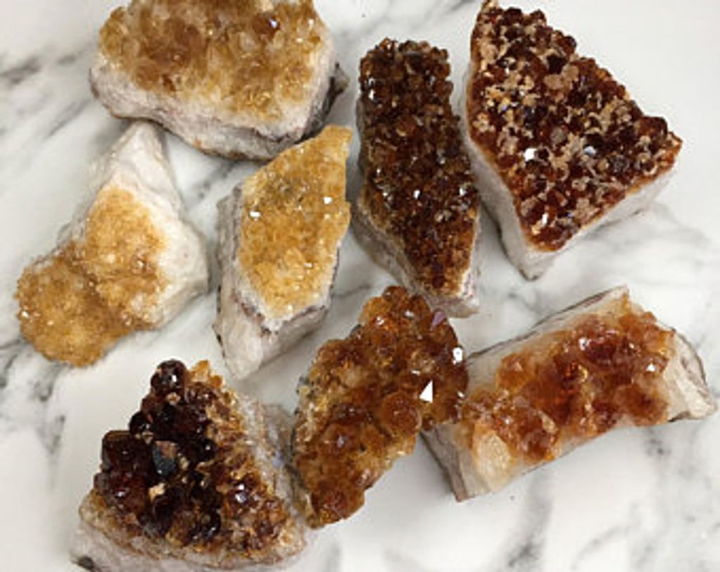 Citrine banishes negativity, 
