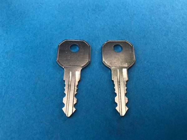 2 Pro Steel or Kobalt Toolbox  Keys Cut 801 thru 810 & 901 thru 910 Tool Box Key