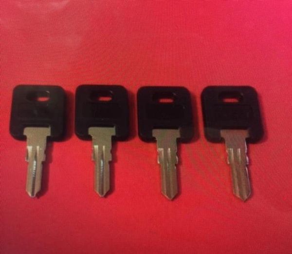 4 FIC BLACK PLASTIC RV Code Cut Keys CF301 to CF351 Travel Trailers