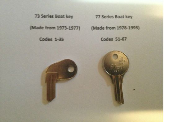 51 2 Ilco Keys for Johnson Evinrude Force Outboard Marine Keys Cut Boats Using Key Codes 51-67 