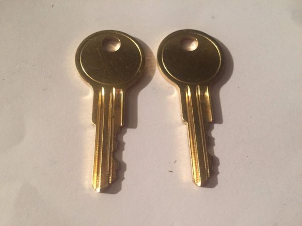 2 Hon File Cabinet Lock Keys Code Cut To Codes Gg101 Thru Gg250 Replacement Key