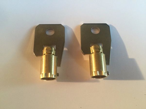 2 Unknown Brand Gun Safe Keys H50 H74 or  K75 K99 Toolbox-Tool Box Lock Key 