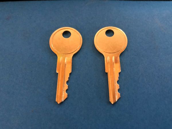 2 Hon or Allsteel File Cabinet Keys Office Furniture 101E to 150E Desk Lock Key 