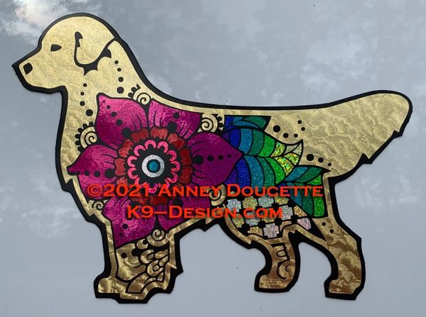 Golden Retriever "Bally Henna" Magnet