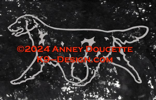 Flat-Coated Retriever 2024 Trotting Decal