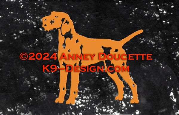 Wirehaired Vizsla Standing Decal