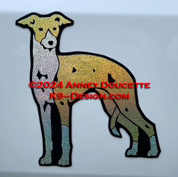 Italian Greyhound Standing Magnet 2024