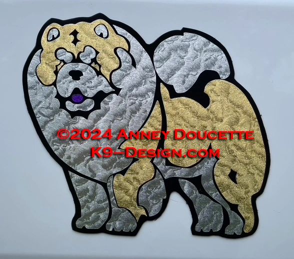 Rough Chow Chow Standing Magnet 2024 Design