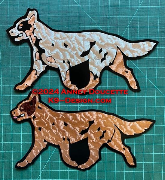 Australian Cattle Dog Trotting Magnet