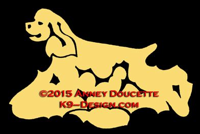 Cocker Spaniel Trotting Decal - Choose Color