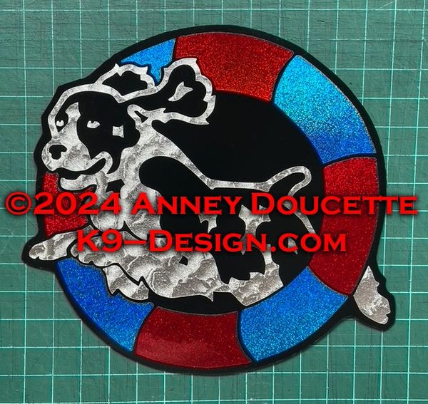 English Springer Spaniel Agility Tire Magnet - Choose Colors