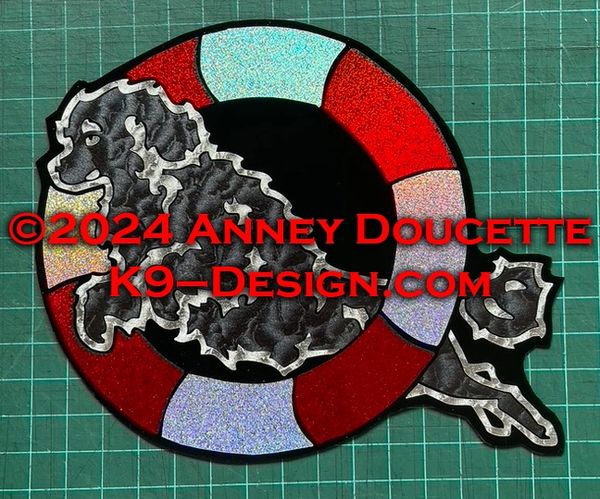 Portuguese Water Dog Agility Tire Magnet - Choose Colors