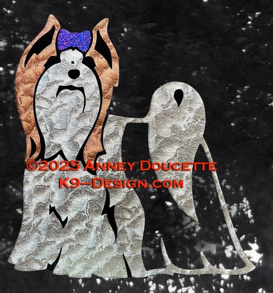 Biewer Terrier Standing Decal