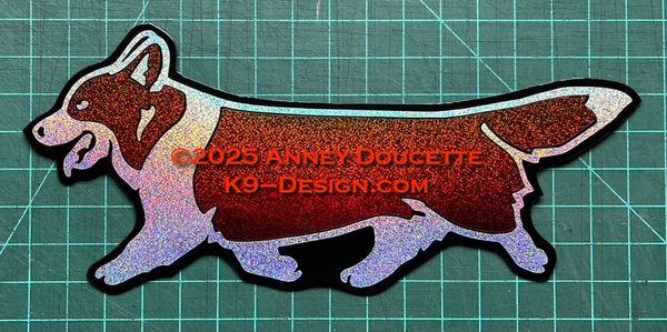 Cardigan Welsh Corgi Trotting Magnet - Choose Color