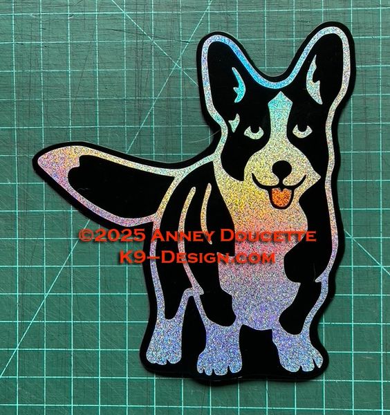 Cardigan Welsh Corgi Stand Front Magnet - Choose Color
