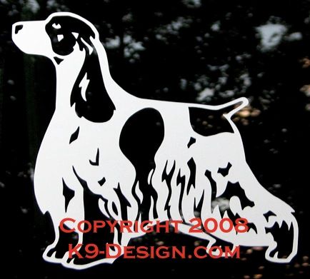 English Cocker Spaniel Decal - Choose Color