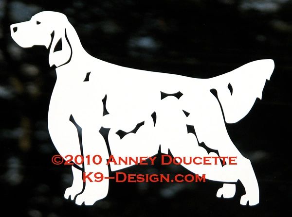 English Setter Standing Decal