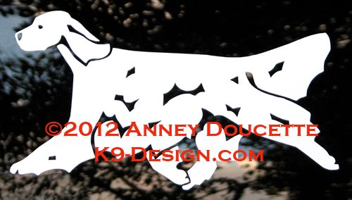 English Setter Trotting Decal