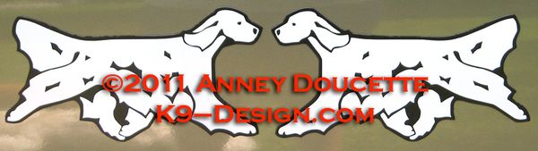 English Setter Trotting Magnet - Choose Color