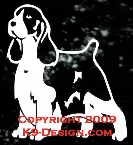 English Springer Spaniel Standing Decal