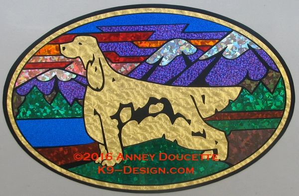 Irish Setter "Colorado" XL Oval Magnet