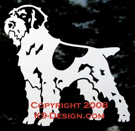 Wirehaired Pointing Griffon Standing Decal