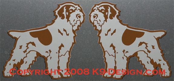 Wirehaired Pointing Griffon Standing Magnet - Choose Color