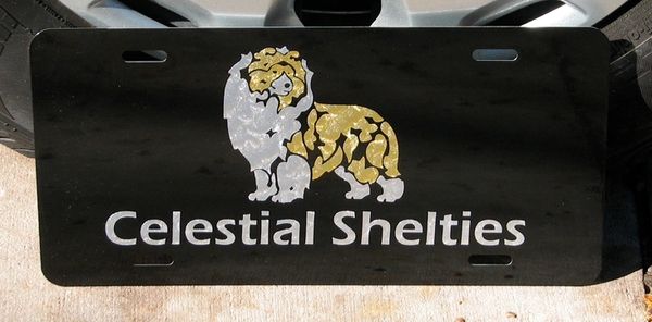 Custom Aluminum License Plate : Any Breed, Any Custom Text