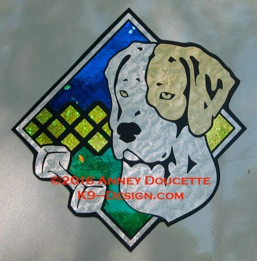 Pointer Obedience Diamond 8" Magnet