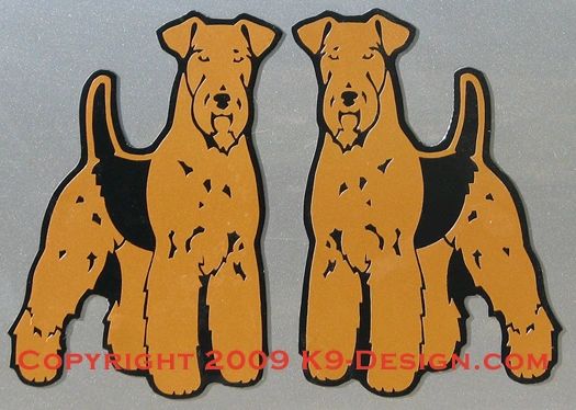 Airedale Terrier Standing Magnet