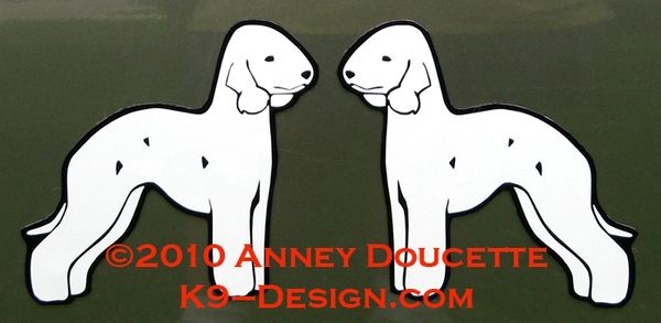 Bedlington Terrier Standing Magnet