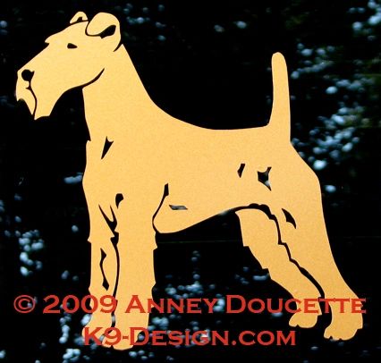 Irish Terrier Standing Decal