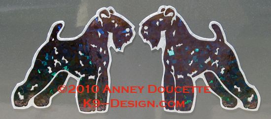 Kerry Blue Terrier Standing Magnet