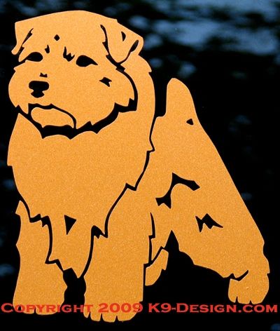 Norfolk Terrier Standing Decal