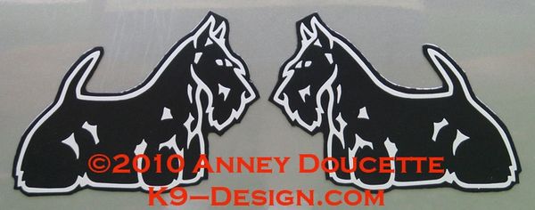 Scottish Terrier Standing Magnet - Choose Color