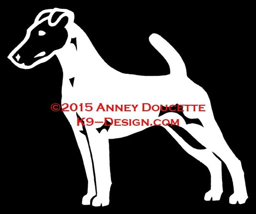 Smooth Fox Terrier Stacked Decal