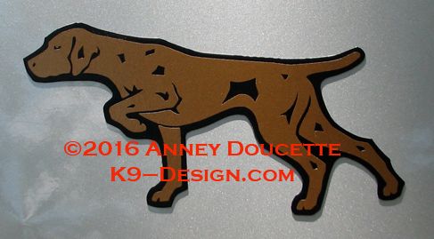 Vizsla Pointing Profile Magnet