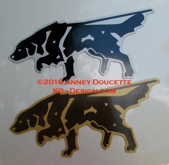 Flat-Coated Retriever Tracking Magnet - Choose Color