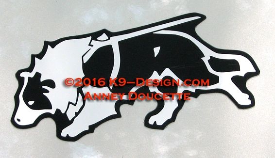 Border Collie Tracking Magnet - Choose Color