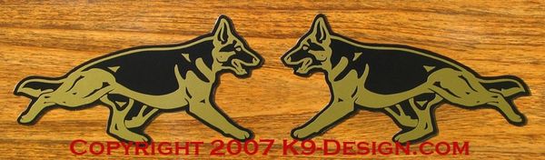 German Shepherd Dog Trotting Magnet - Choose Color