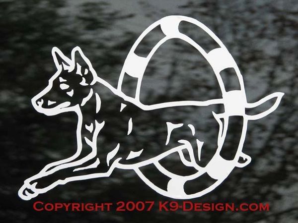 Australian Kelpie Agility Decal - Choose Color